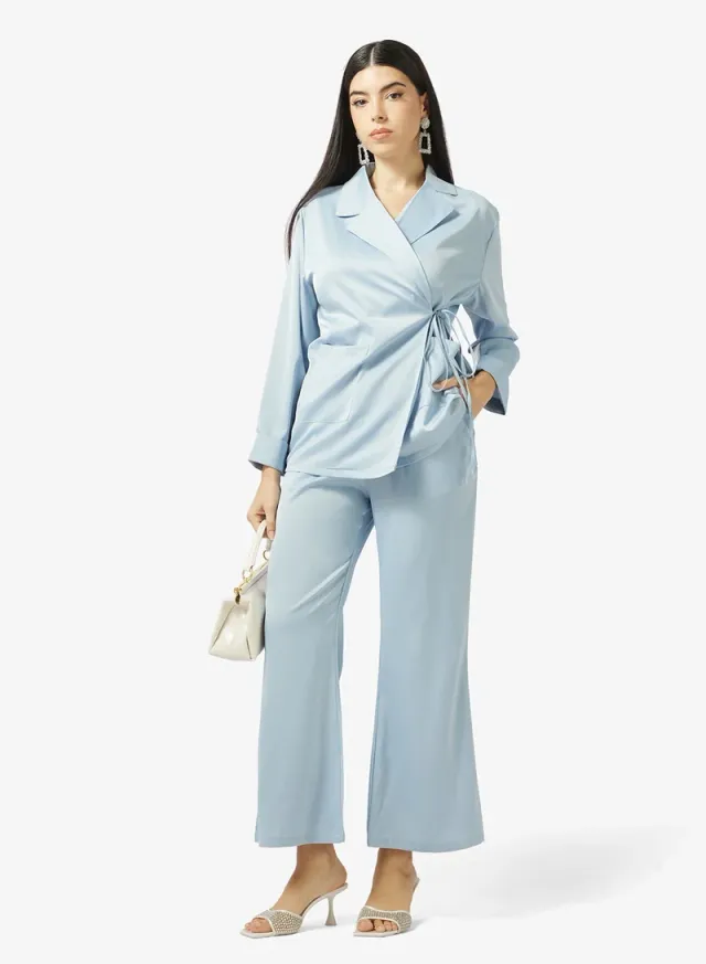 Side Tie Longline Top & Pants Set – image 5