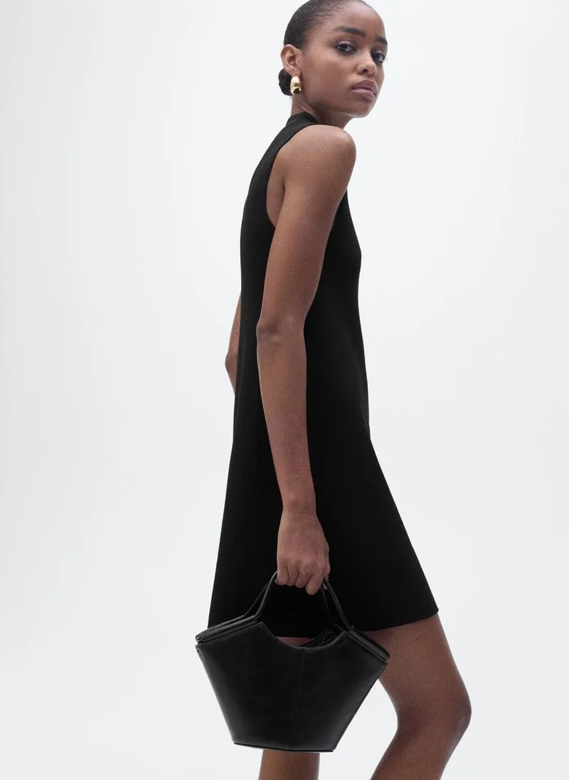 Sleeveless Mini Dress Black