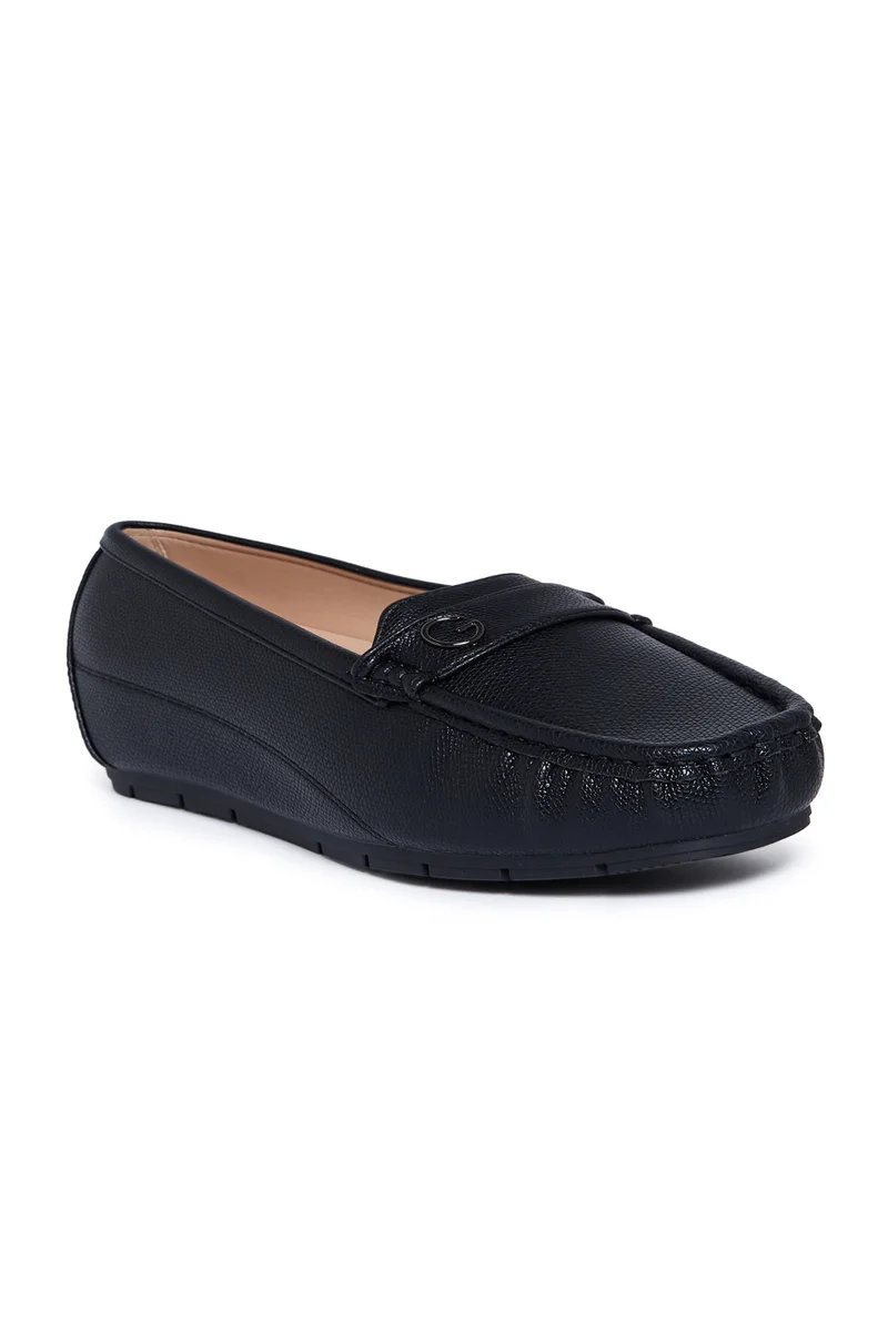 Geoomnii Women's Slip-On Ballet Flats Black