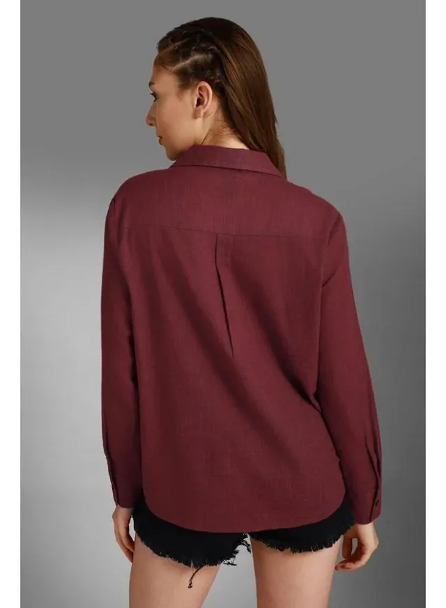 Women's Cotton Button Down Shirt White – image 3