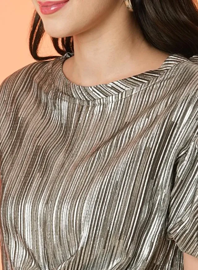 Globus Striped Twist Top & Trousers Co-ord Set – image 5