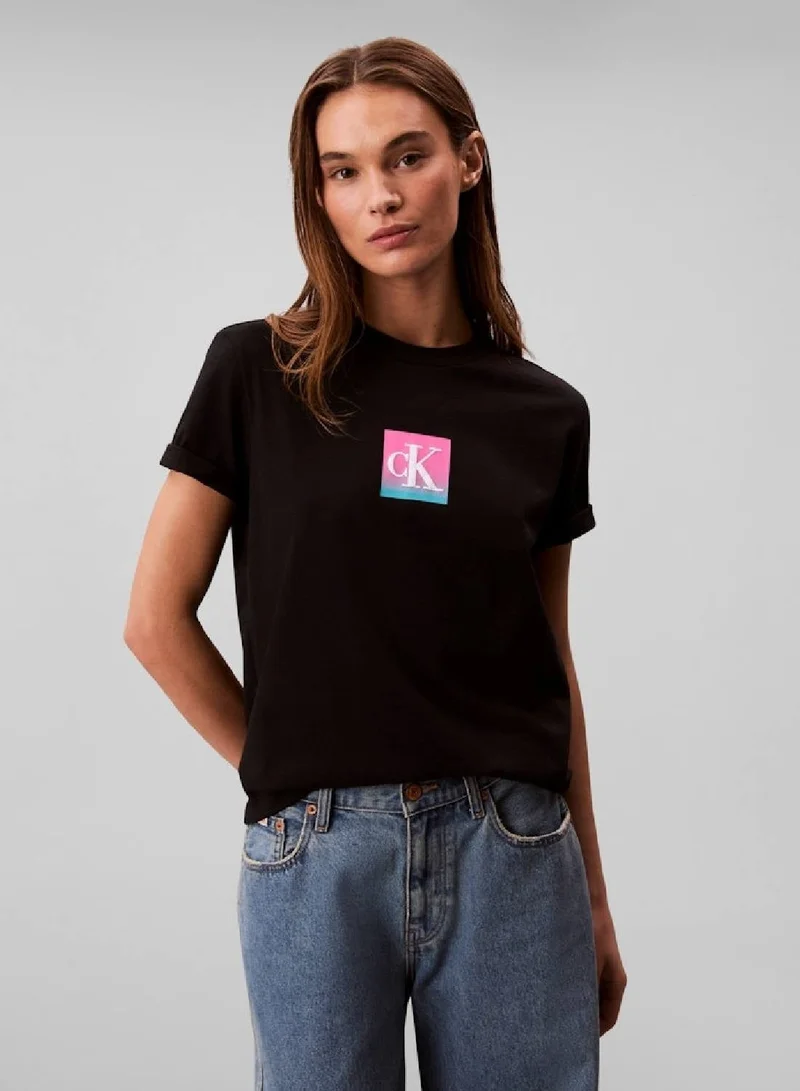Monogram Box Logo T-Shirt Black