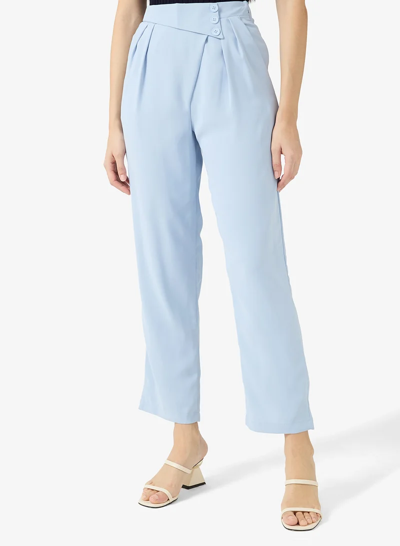 Slant Waist Detail Pant