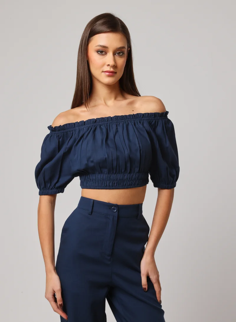 Off-Shoulder Crop Top