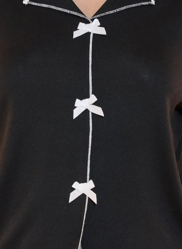 Contrast Edge Long Sleeve Pyjama Set – image 3