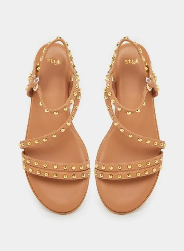 Studded Ankle Strap Sandals – image 5