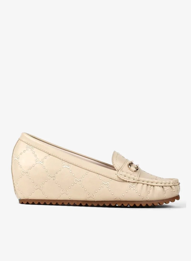 Roxy Slip-On Flat Shoes Beige