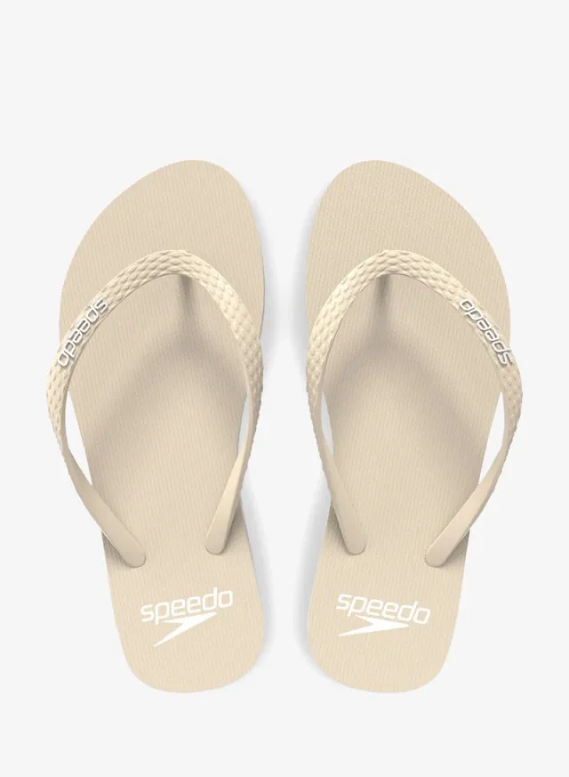 Women's Logo Flip Flops White