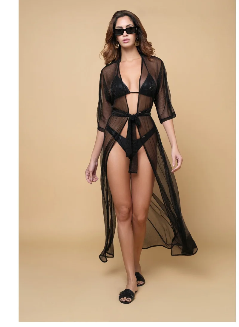 Goddess Swim Cover Up Black