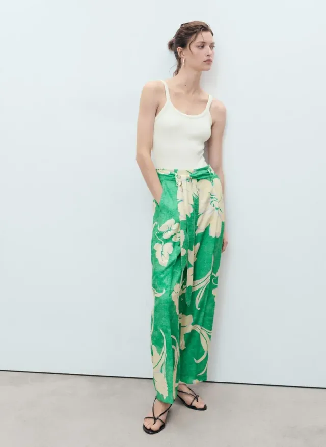 High-Waist Printed Pants – image 4