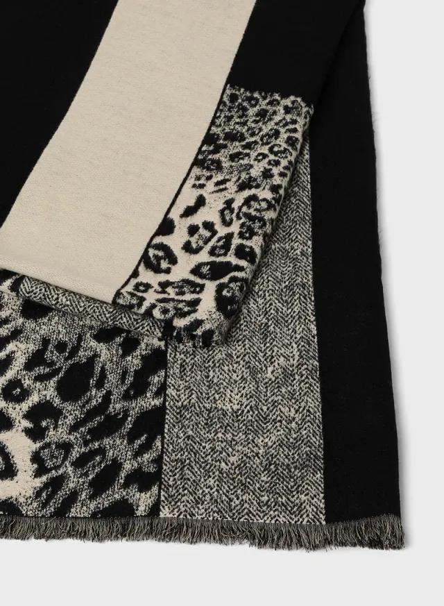 Light Weight Long Mix  Leopard Print Winter Scarf – image 2