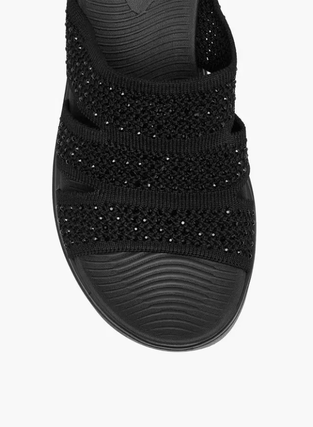 Women's Embellished Sandals Black – image 4
