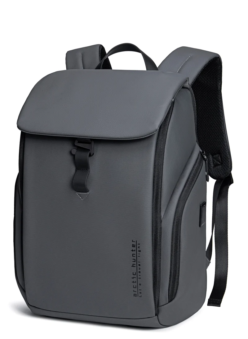 Anti-Theft Water Resistant Laptop Backpack Grey