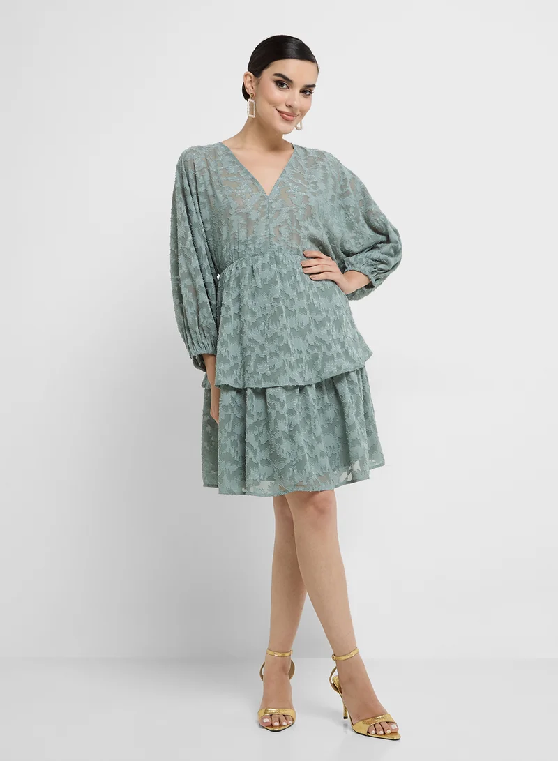 Tiered Mini Dress