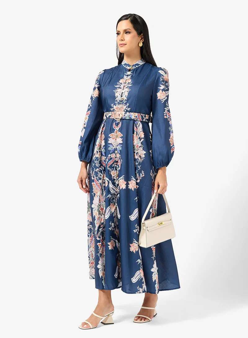 Abstract Print Dress