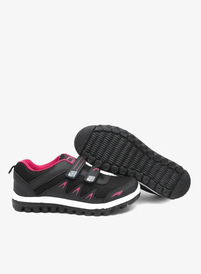 Black Lightweight Running Shoes for Women with Hook and Loop Closure – image 7