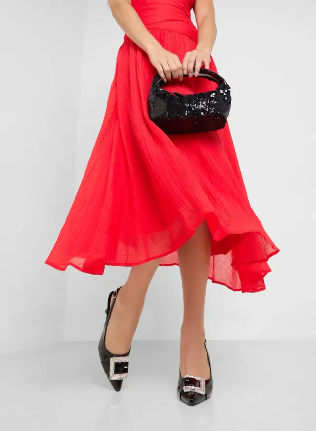 Diamante Buckle Slingback Pumps – image 5