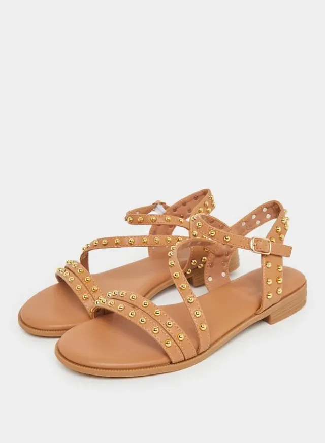 Studded Ankle Strap Sandals – image 2