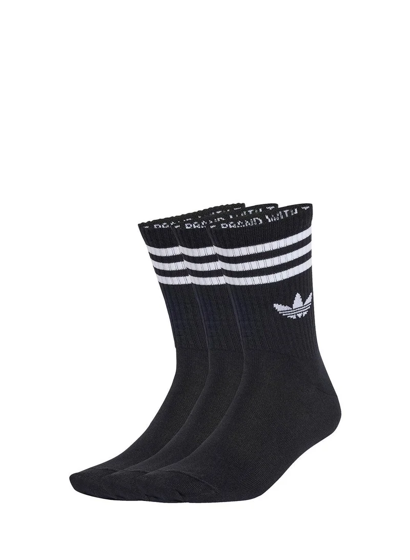 Adidas Originals 3S Crew Socks 3-Pack Black