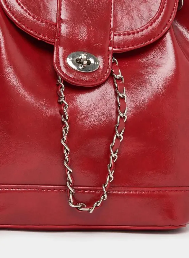 Chain Accent Flap Backpack – image 4