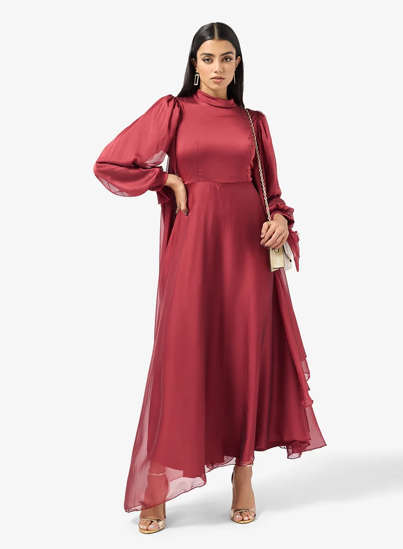 Self-Tie A-Line Dress