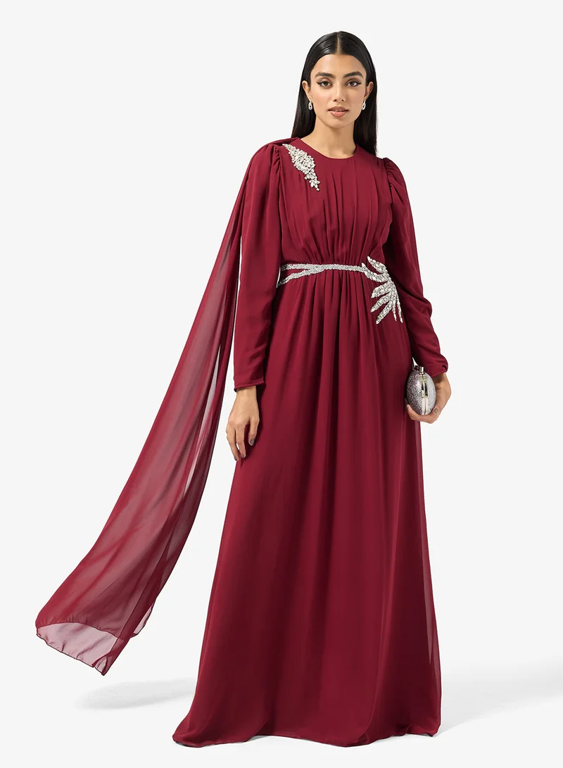 Embellished Trail Dress