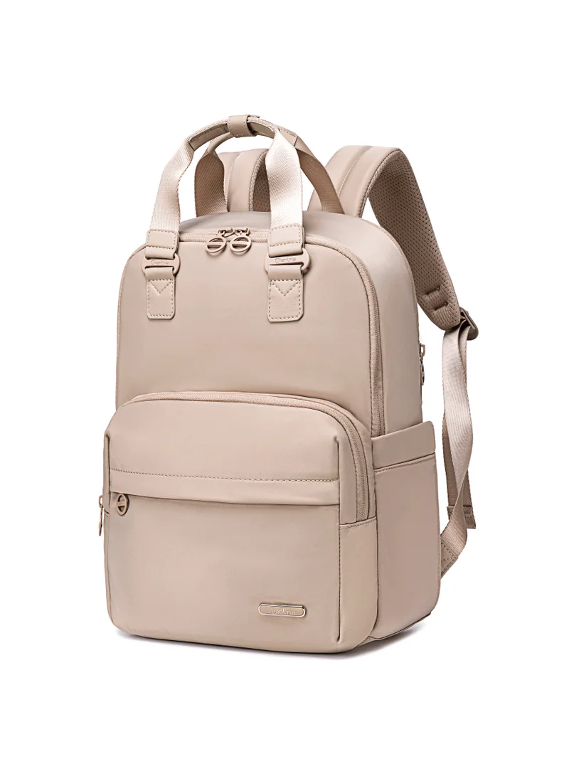 Women’s Water Resistant Nylon Laptop Backpack - Khaki