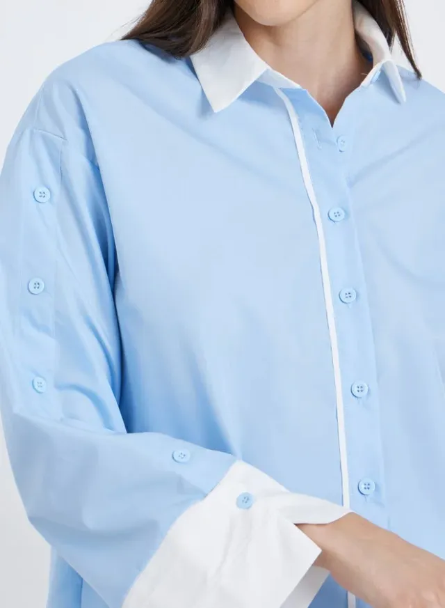 Styli Contrast Collar Buttoned Shirt – image 3