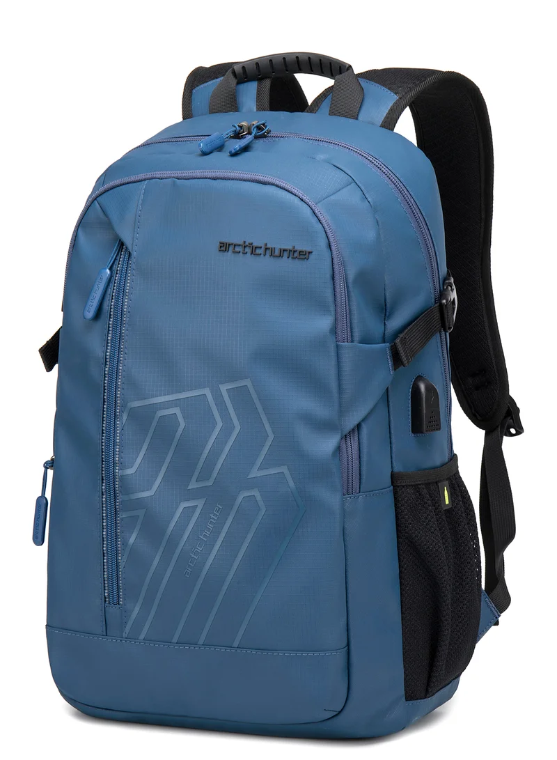 28L Water Resistant Business Travel Laptop Backpack Blue