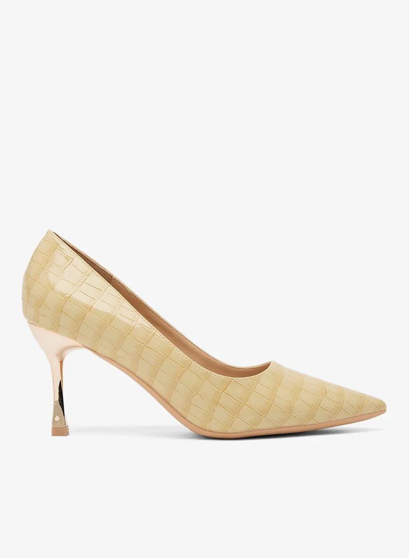 High Heel Pumps Pale Khaki