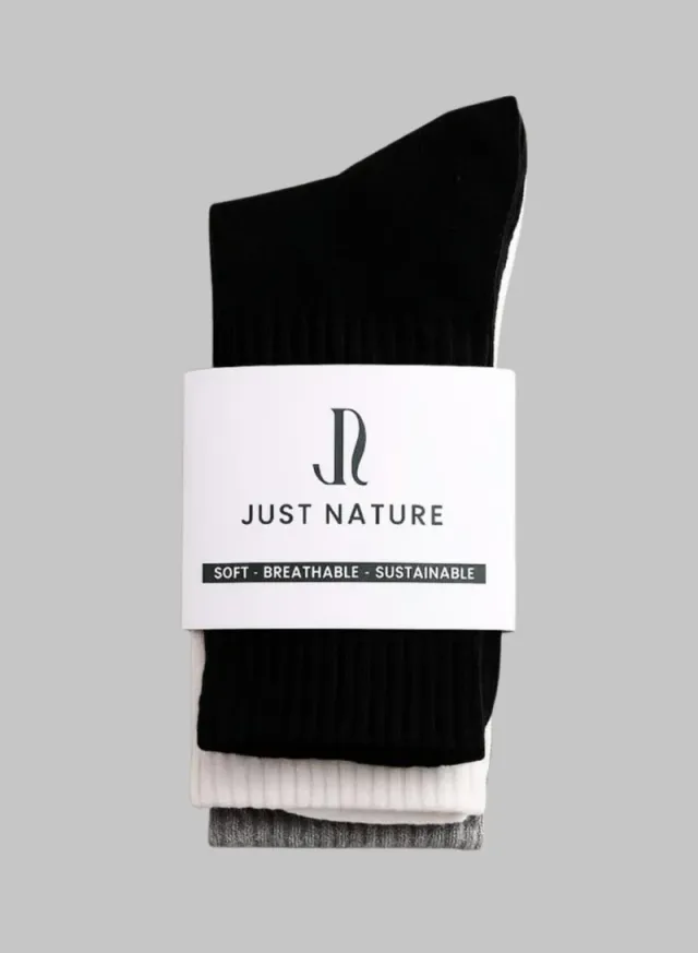 3-Pack Premium Crew Socks Grey – image 5