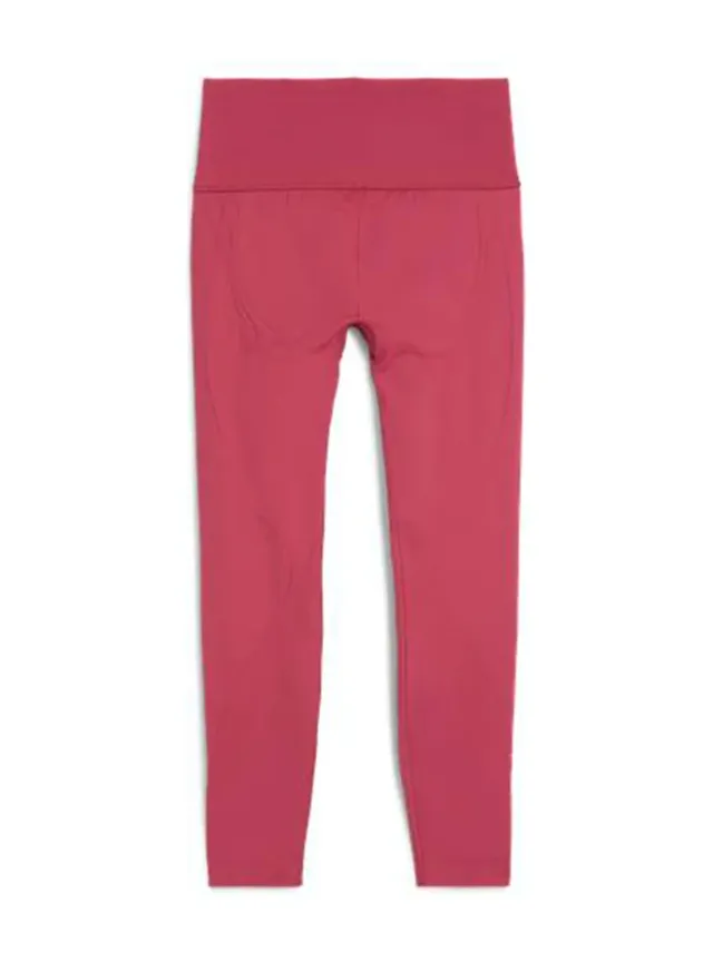 High-Waist Fleece Leggings - Red - Skinny Fit - Elastic Waistband – image 5