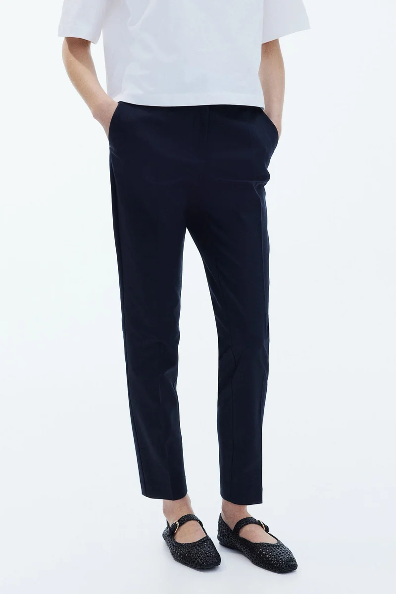 Cigarette Trousers Midnight Blue