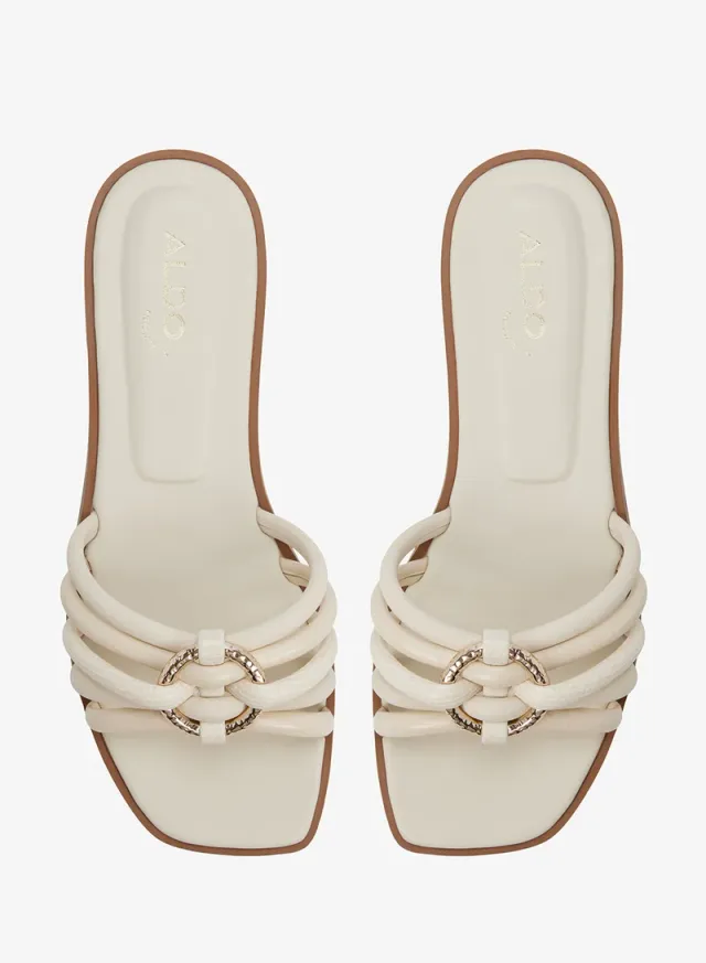 Ebanderiel Single Strap Flat Sandals Beige – image 5