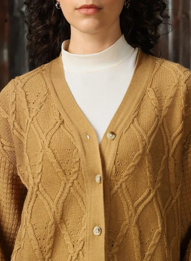 Women's Full Length Button Down Co-Ords Beige – image 5