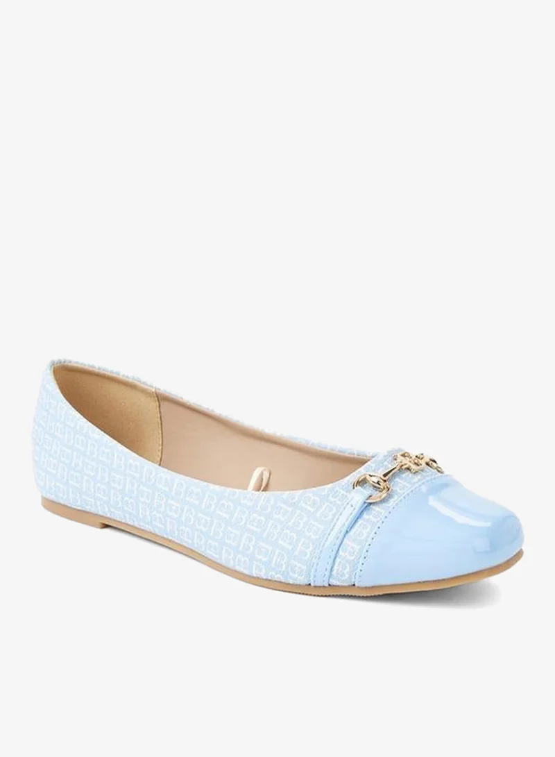 Flora Bella Printed Ballerina Shoes Blue