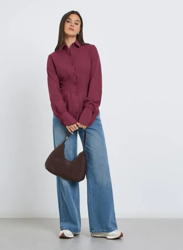 Styli Tailored Waist Spread Collar Shirt – image 2