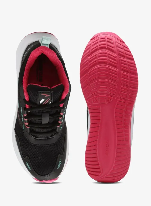 Girls' Athletic Sneakers Black Rani Pink – image 7