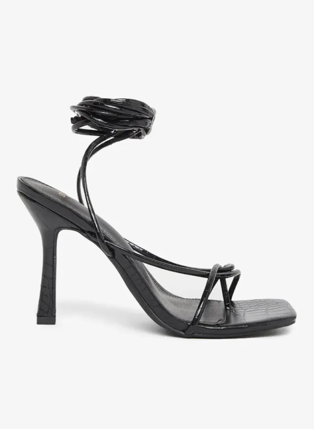Styli Women's High Stiletto Heel Tie-Up Strappy Sandals – image 2