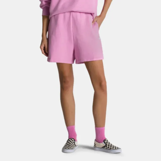 Women's Pink Solid Casual Shorts