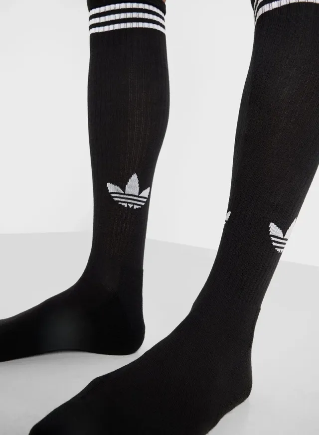 زوجان من جوارب 3-Stripes Knee Socks – صورة 4