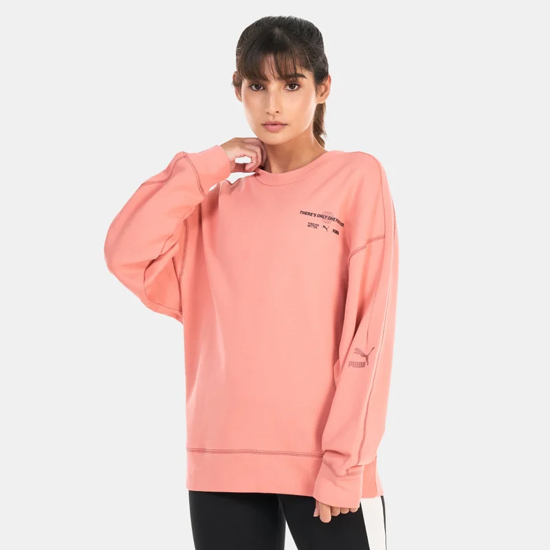 RE:ESCAPE Women's Crewneck Sweater Pink