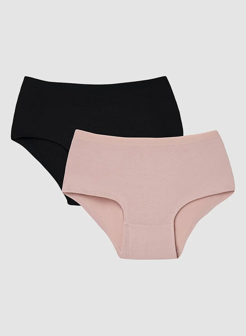 2-Pack Low Waist Cotton Boxers Multicolour