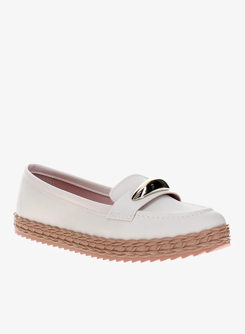 Girls' Ballerina Slip-On Flats Beige