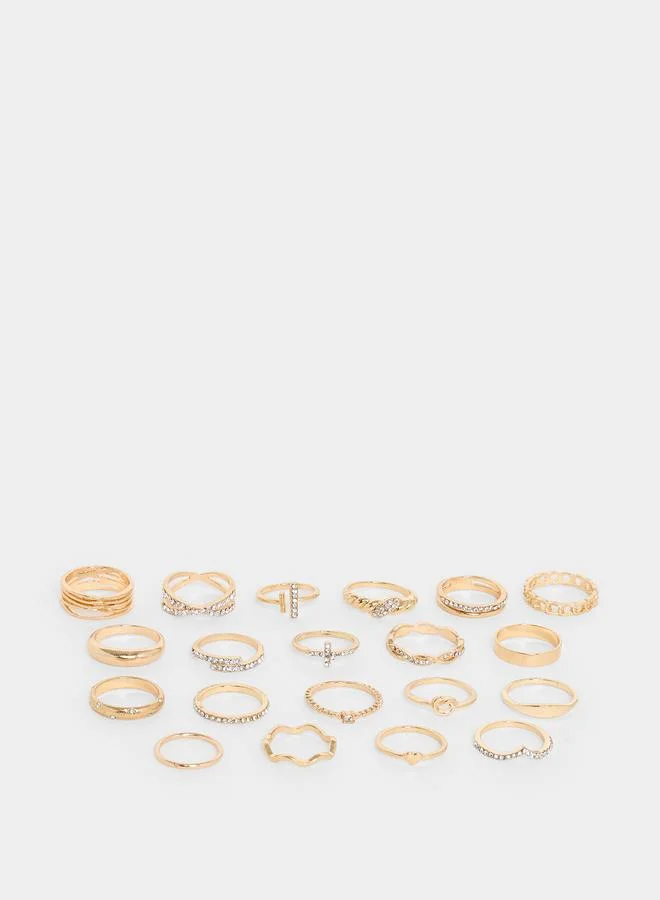 Golden Multipack Ring Set