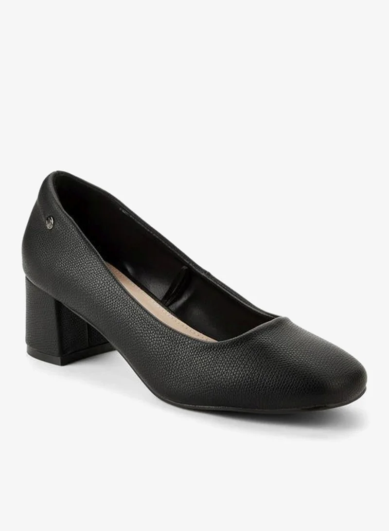 Flora Bella Women's Block Heel Shoes Black