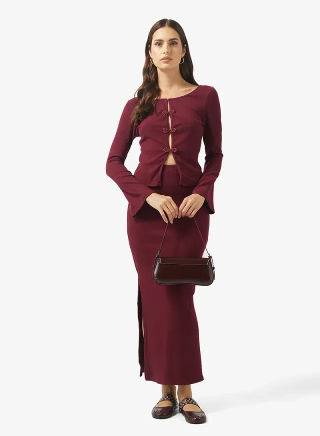 Ribbed Top and Skirt Set – image 5