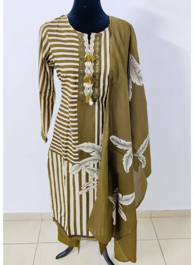 Women's Cotton Kurta Set Red – image 5