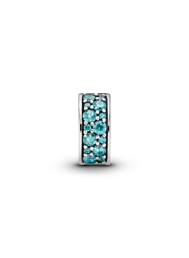 Pavé Clip Charm Teal