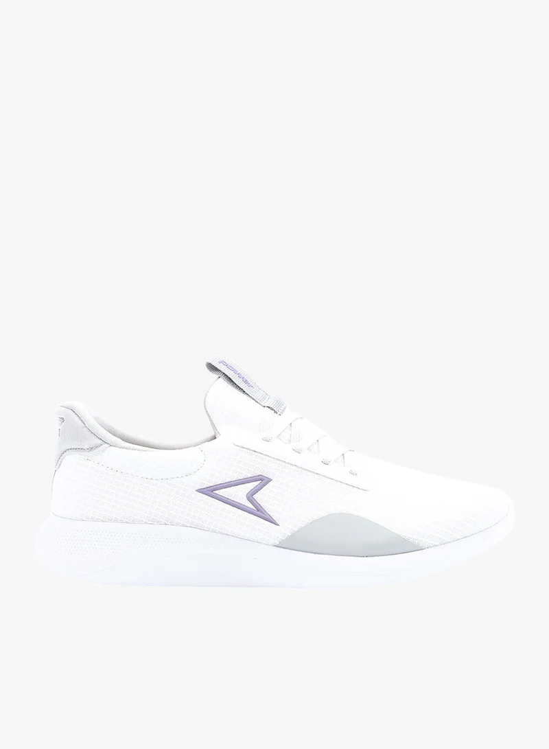 Casual Power Lace-Up Sneakers White
